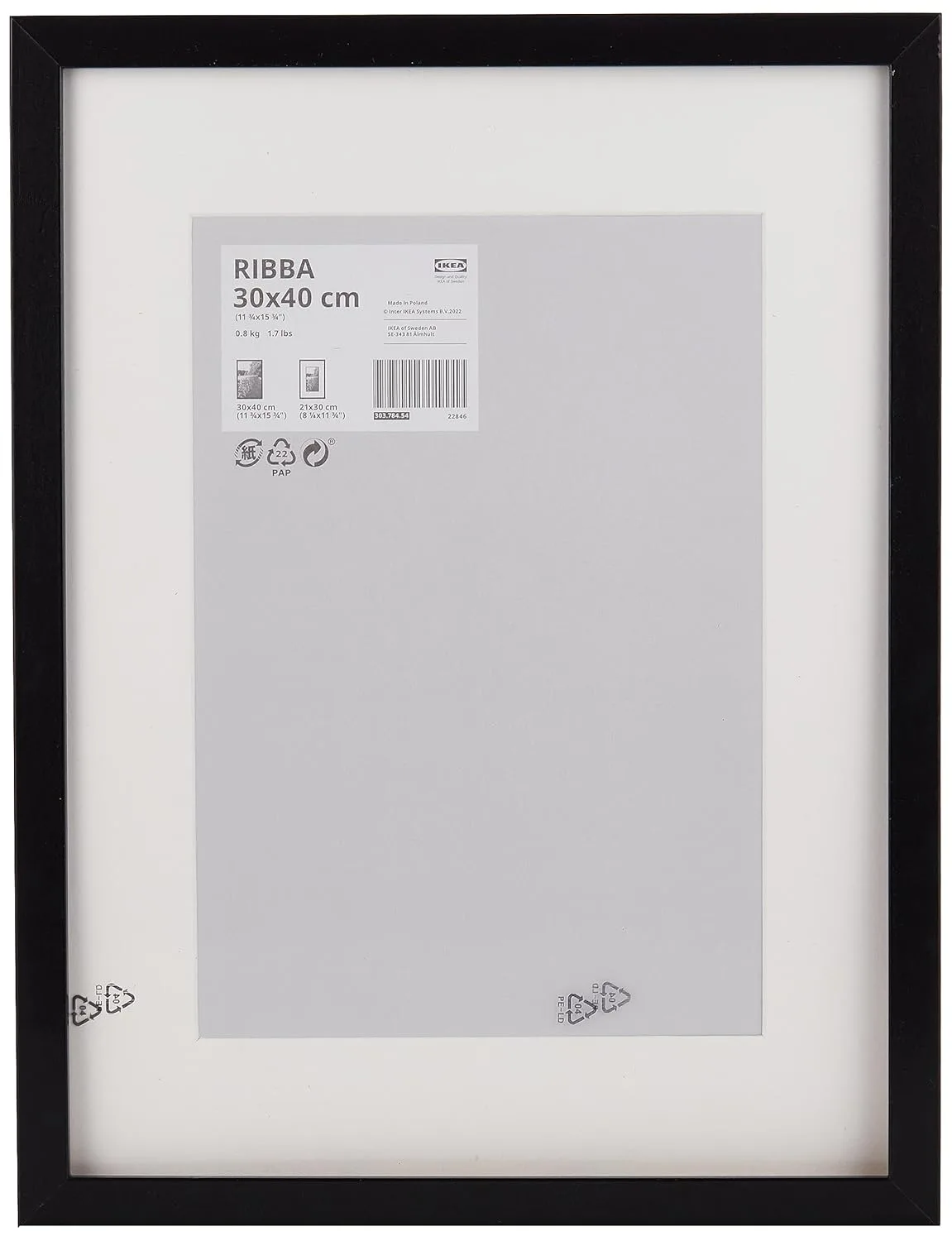 ikea ribba black frame 2