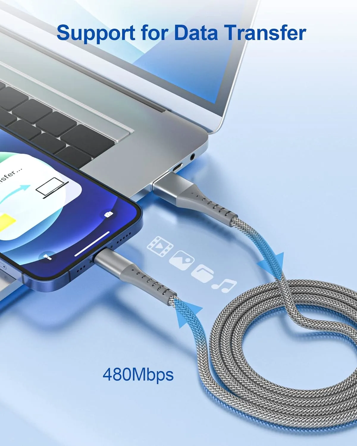 iphone charger cable 2m 4