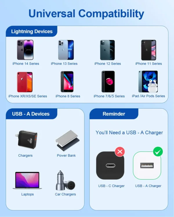 iphone charger cable 2m 6