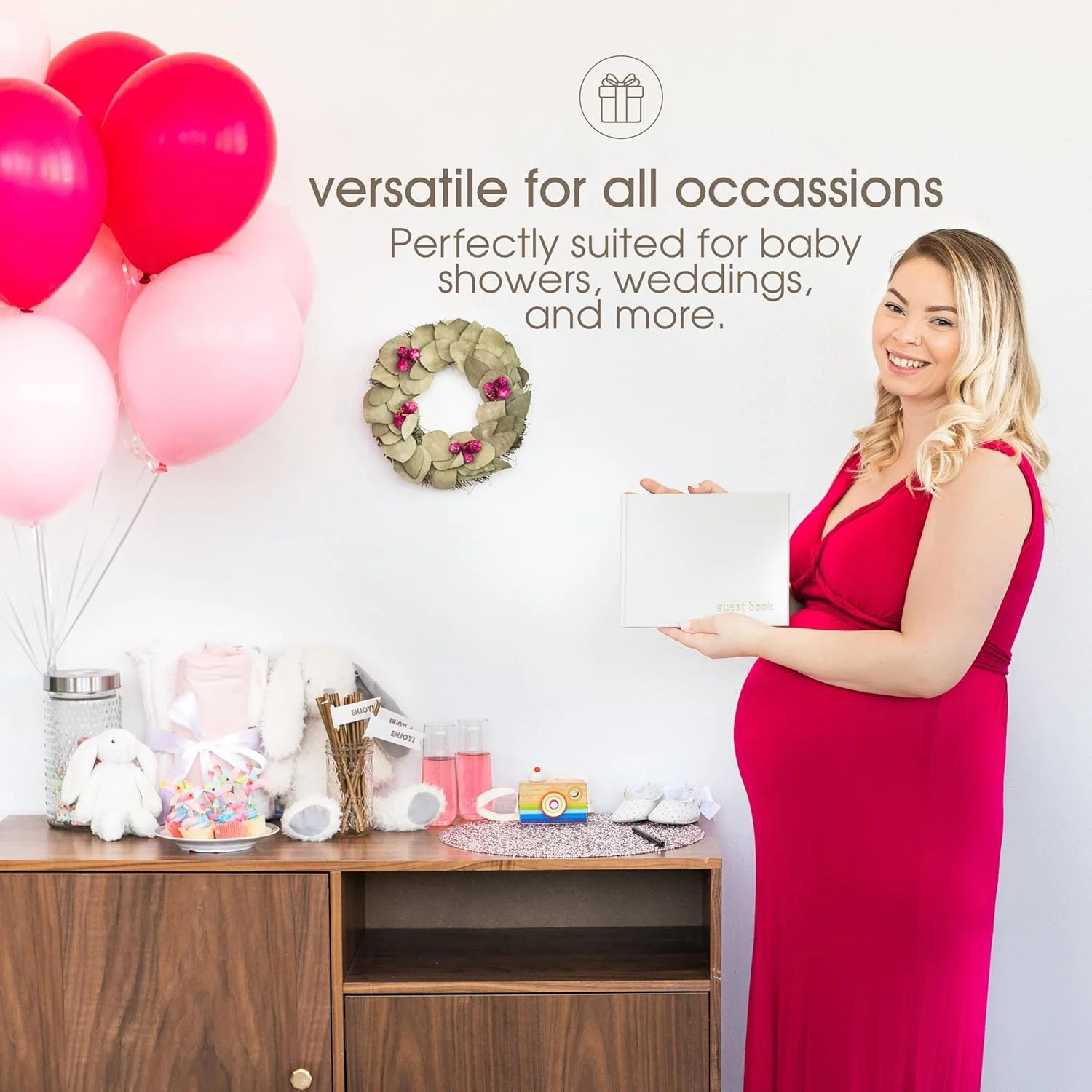 ivory linen guest book 3