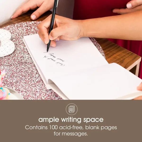 ivory linen guest book 4