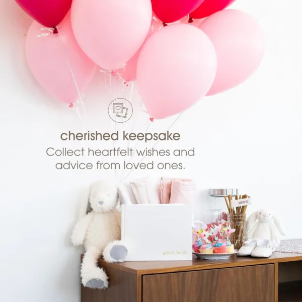 ivory linen guest book 5