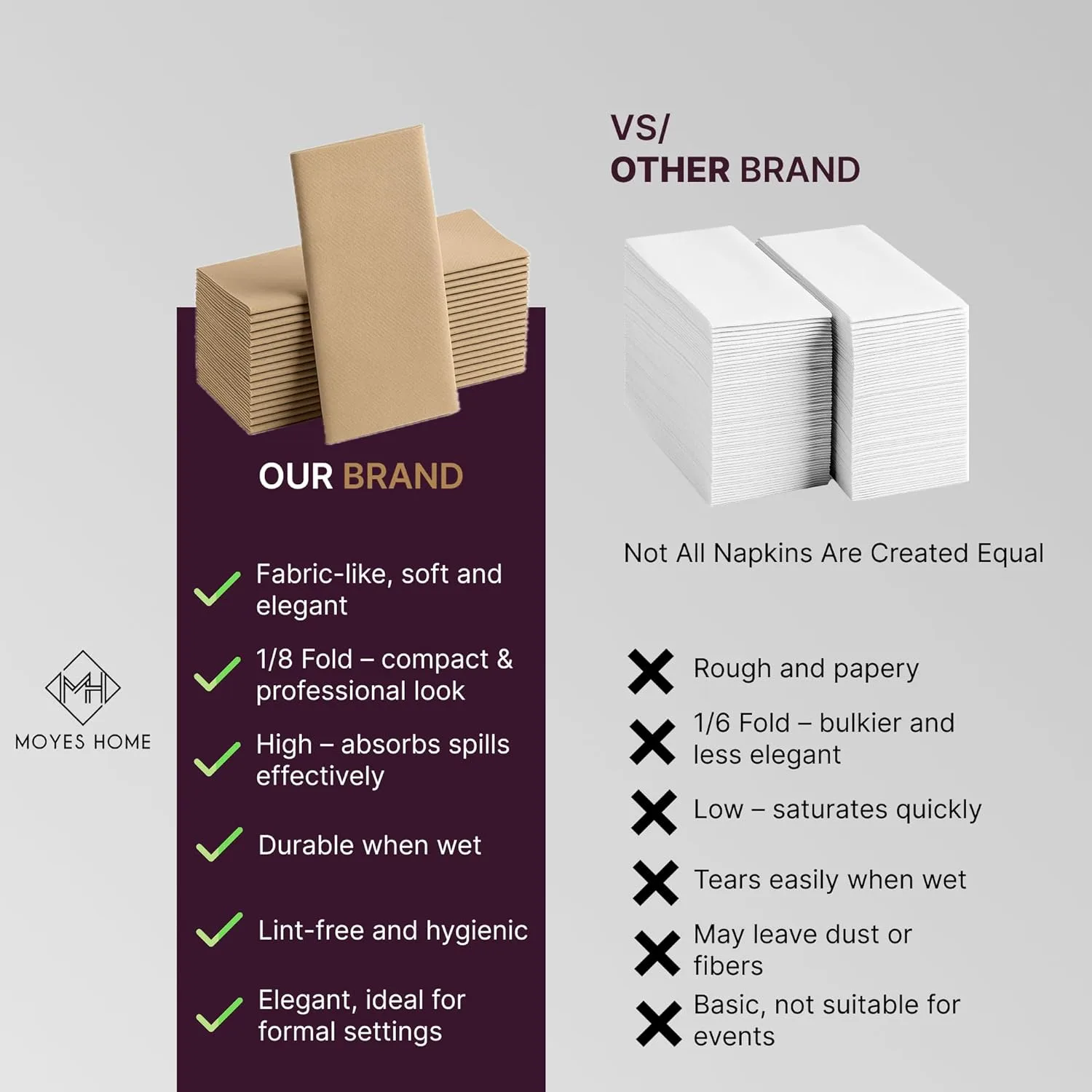 ivory linen napkins 4