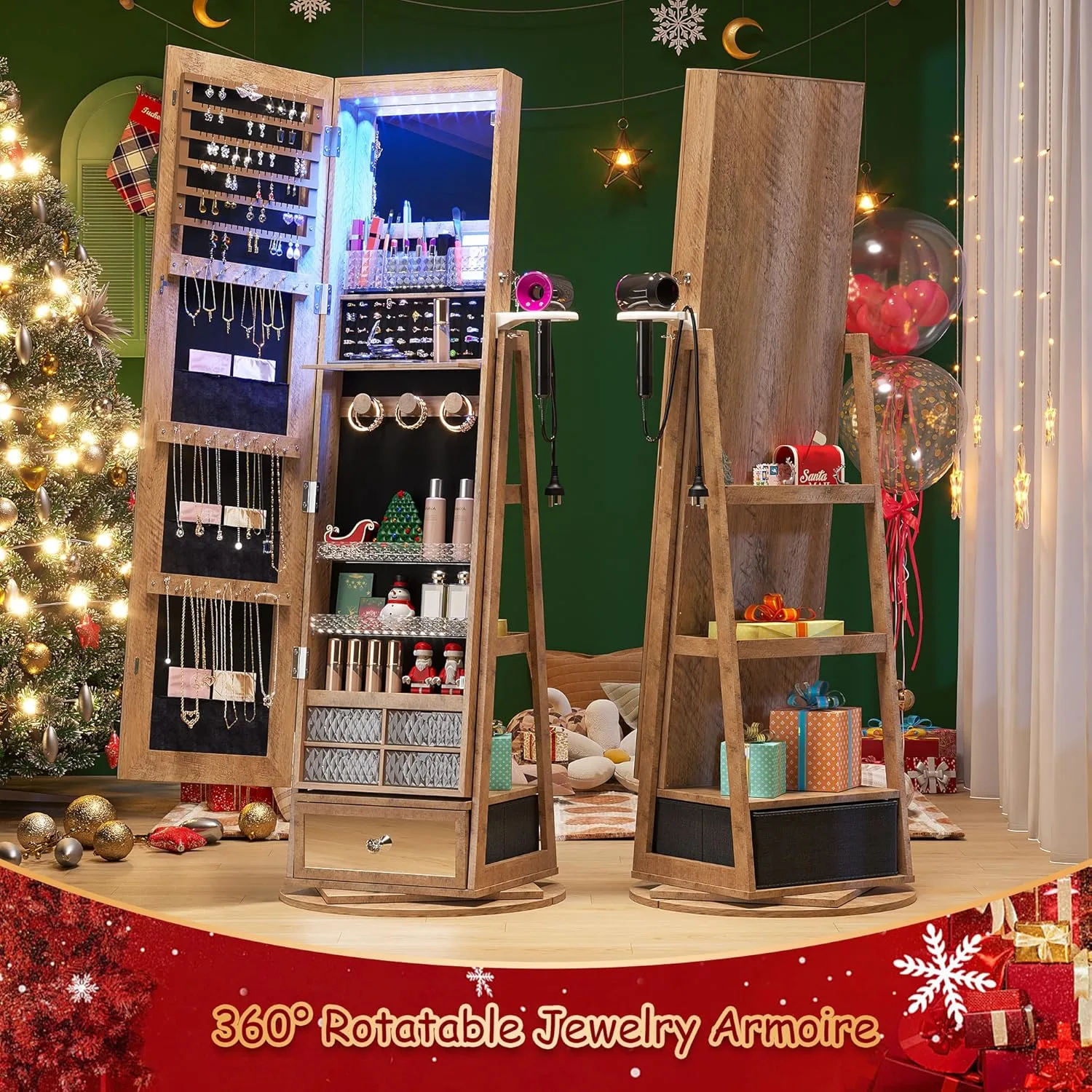 jewelry armoire mirror 3