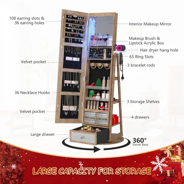 jewelry armoire mirror 4