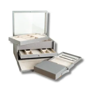 jewelry storage chest pewter 1