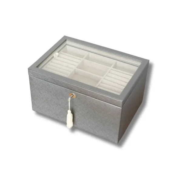 jewelry storage chest pewter 3