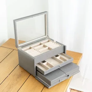 jewelry storage chest pewter 5