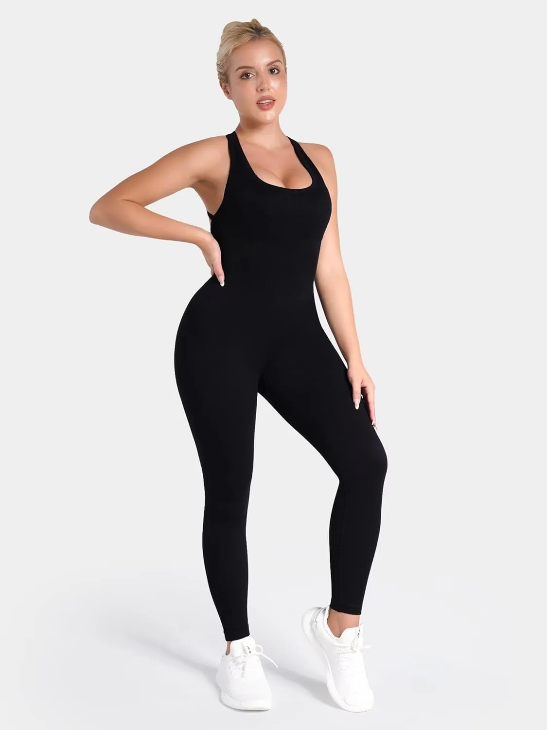 jumpsuit women backless workout 2