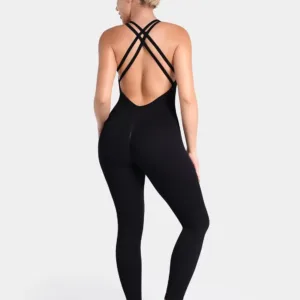 jumpsuit women backless workout 3