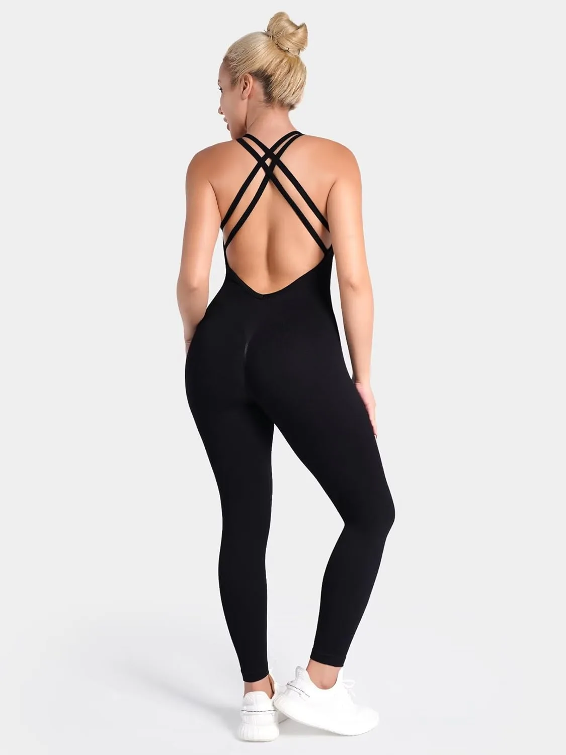 jumpsuit women backless workout 3