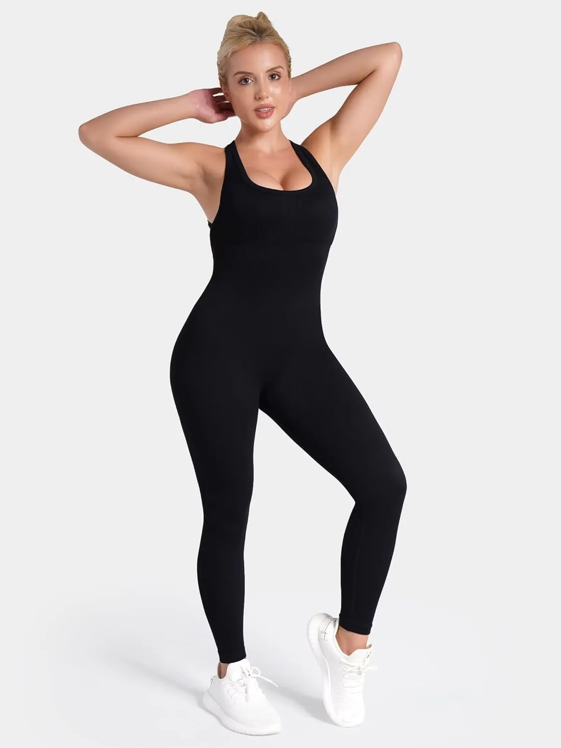jumpsuit women backless workout 5