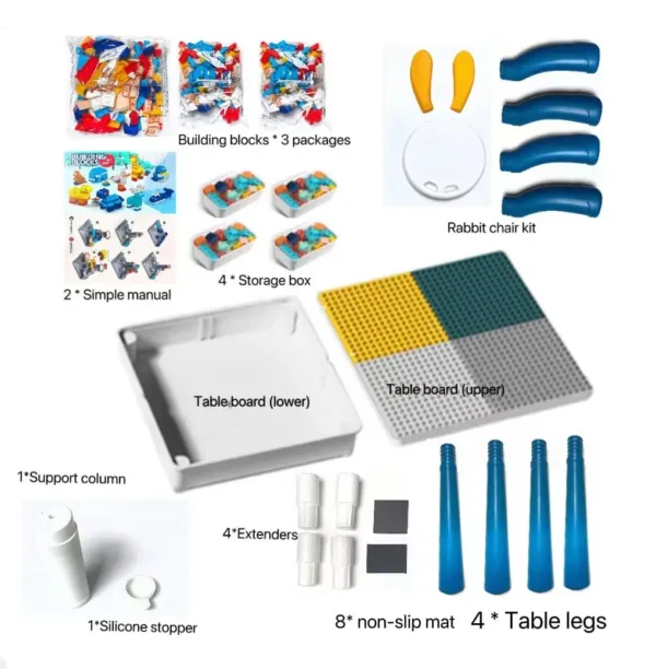 kids activity table blocks 5