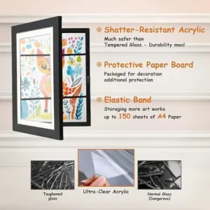 kids art frame black 3