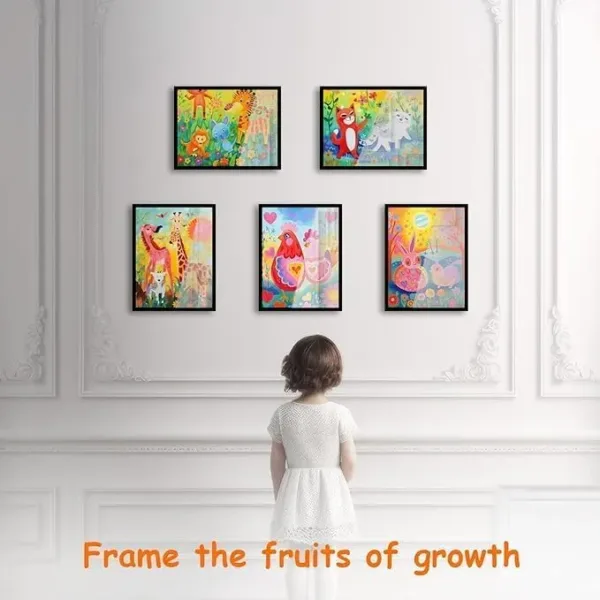 kids art frame black 6