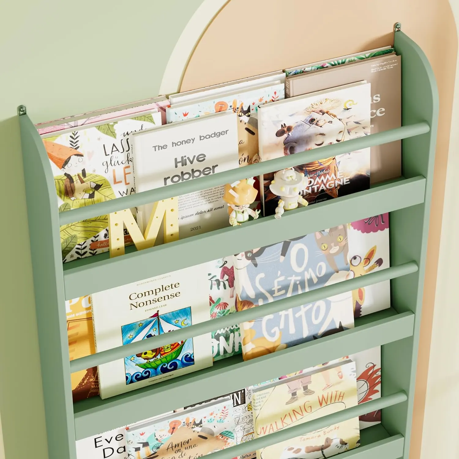 kids bookshelf wall 5