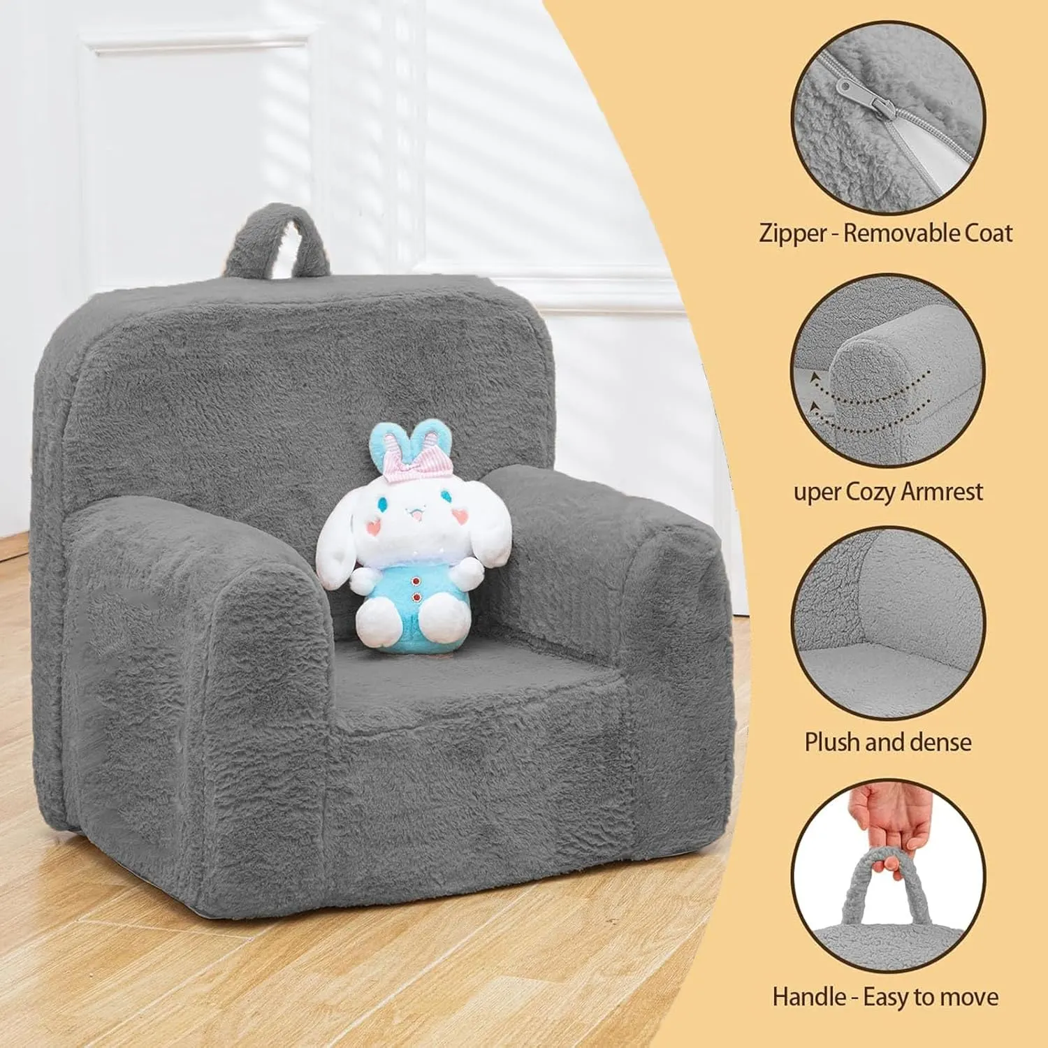 kids chair plush couch 6