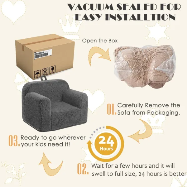 kids chair plush couch 7