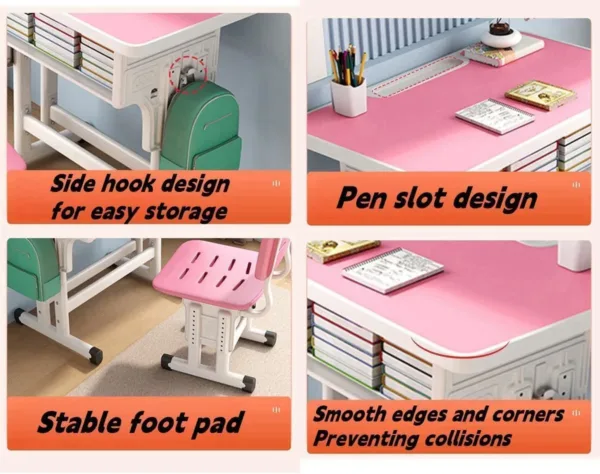kids desk chair set 3