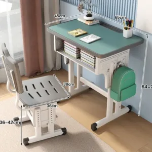 kids desk chair set 4