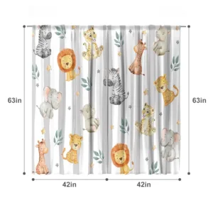 kids safari curtains 4