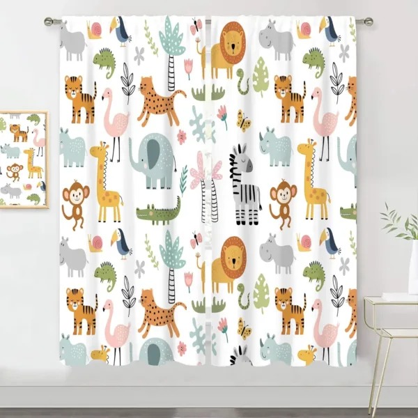 kids safari curtains 7