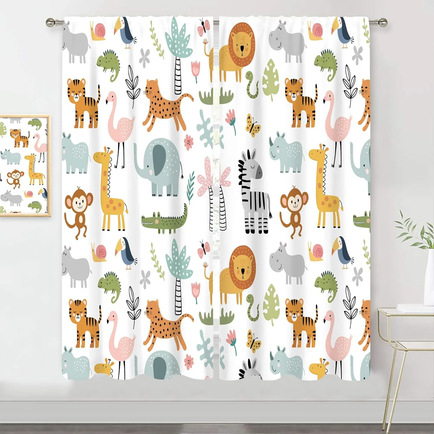 kids safari curtains 7