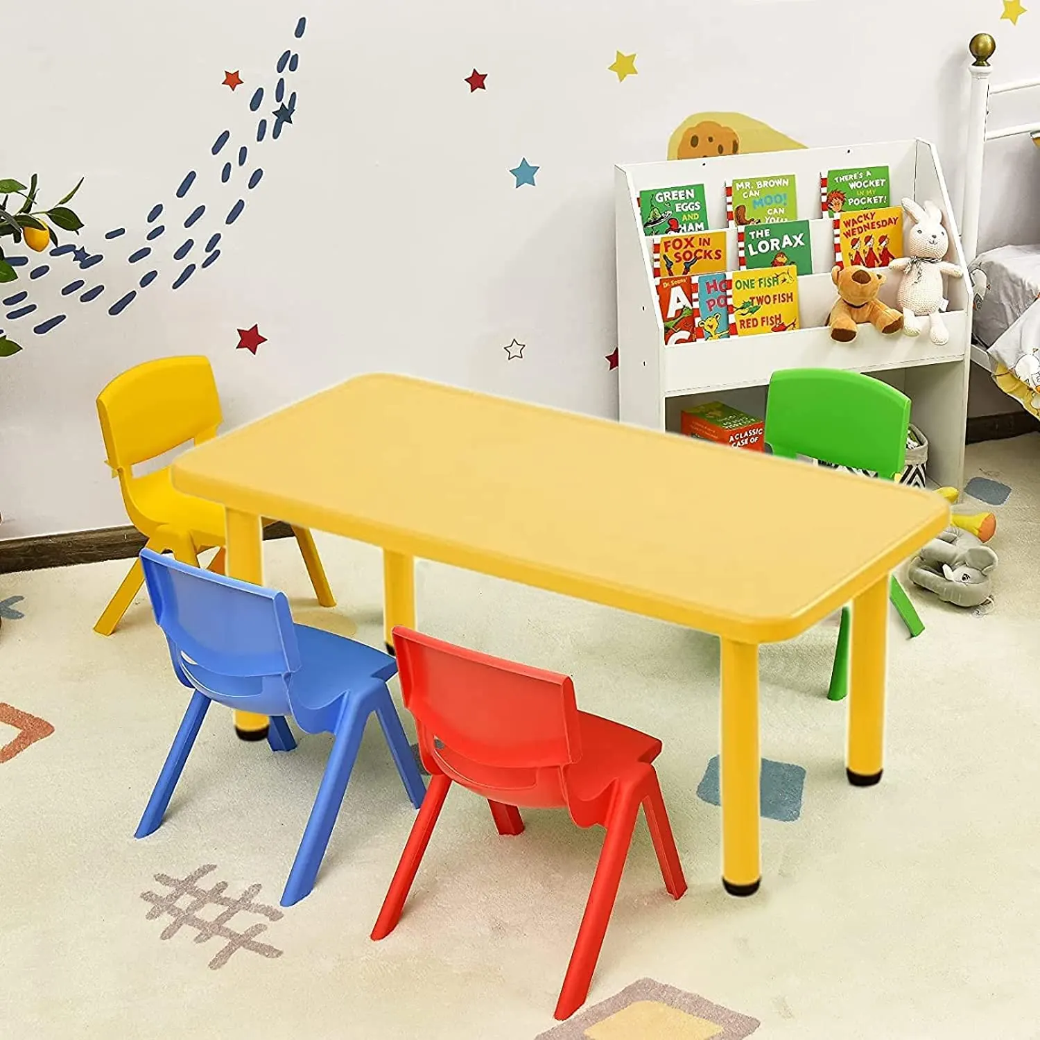 kids table square plastic 2
