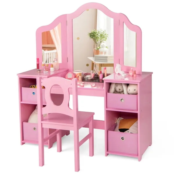 kids vanity makeup table 1