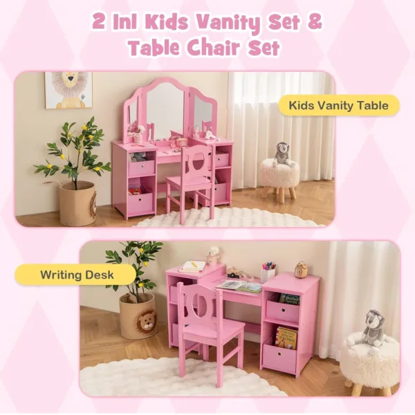 kids vanity makeup table 3
