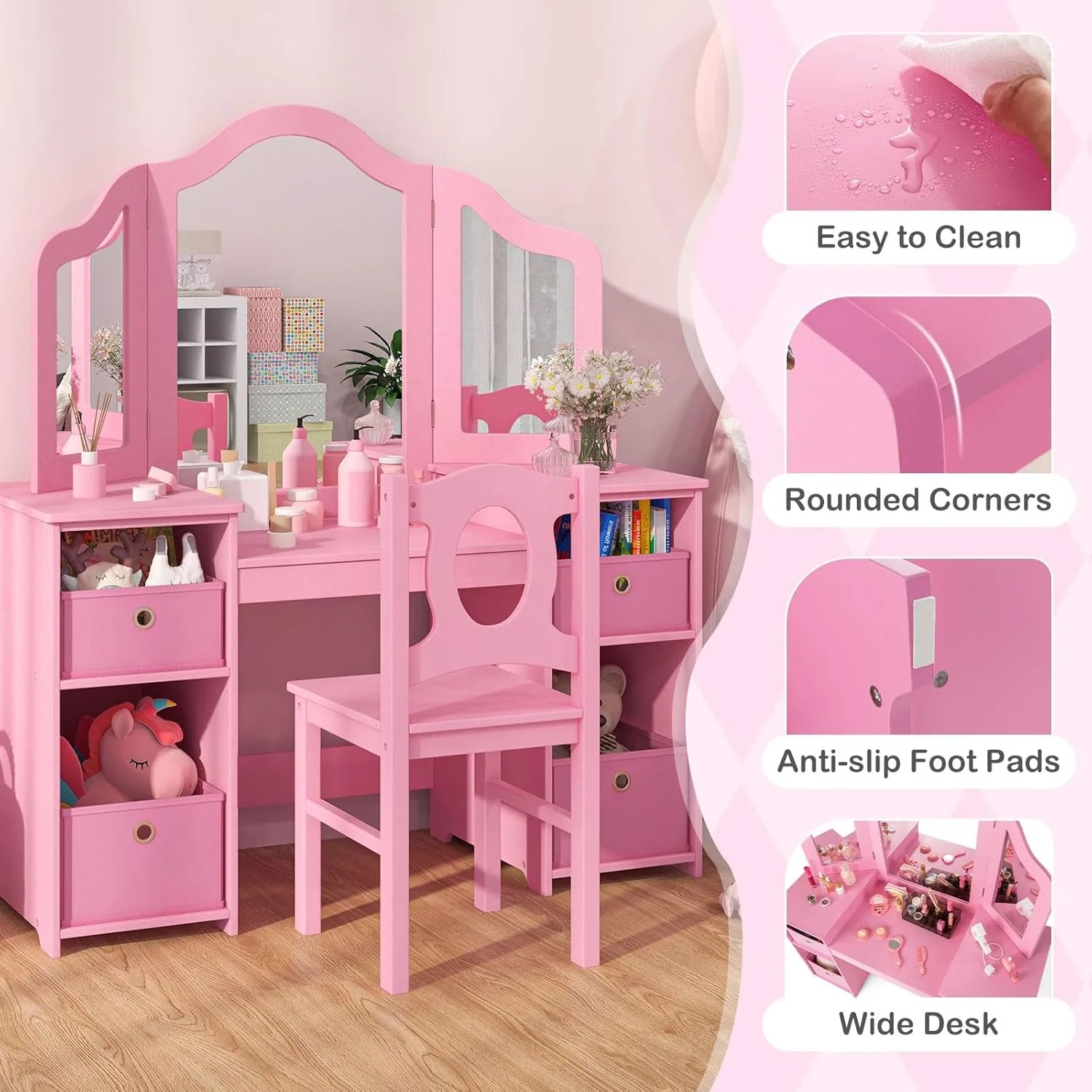 kids vanity makeup table 6