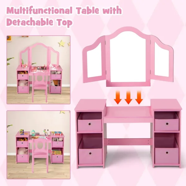 kids vanity makeup table 7