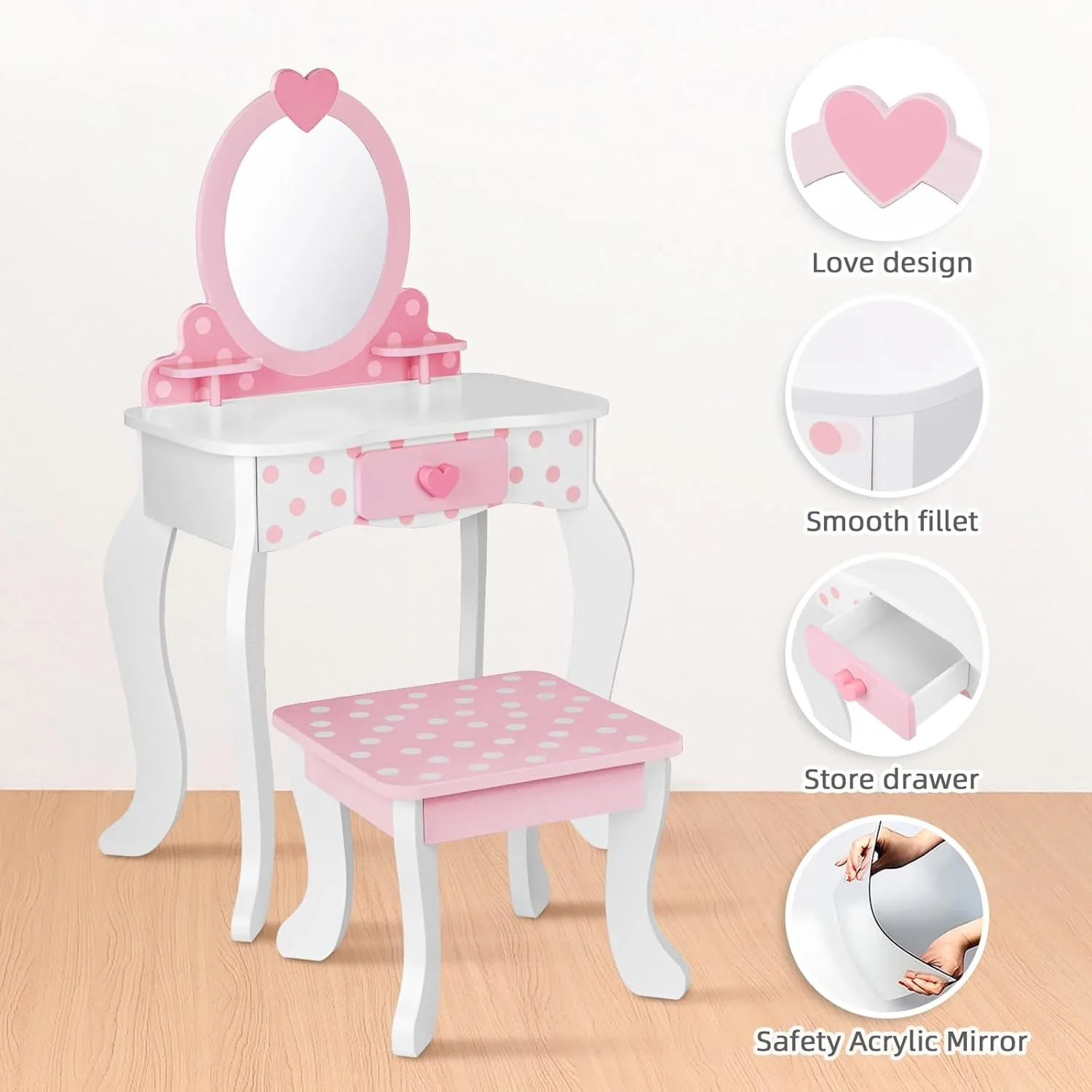 kids vanity set table 6