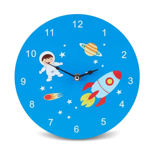 kids wall clock space 1