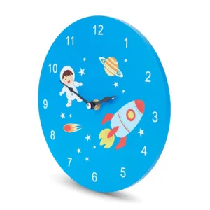 kids wall clock space 7