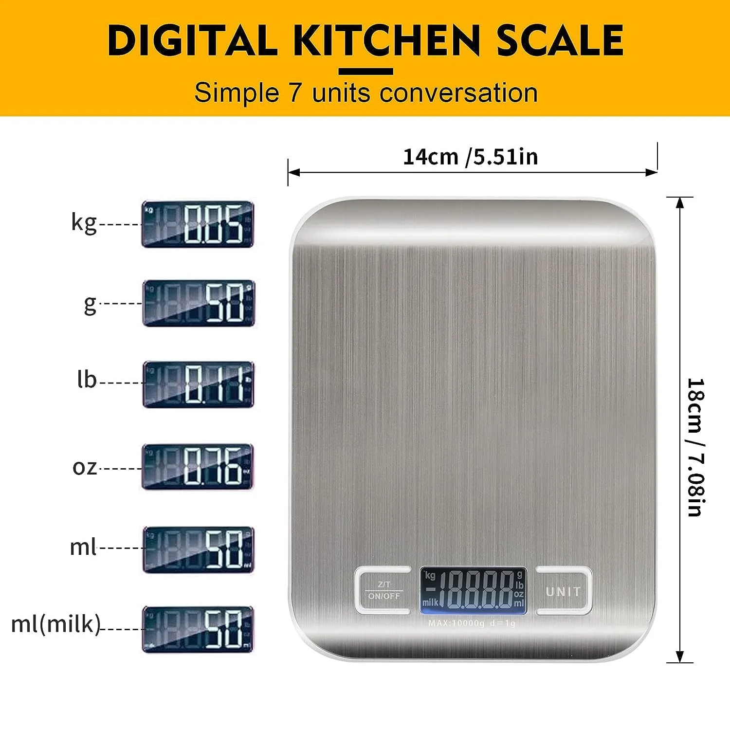 kitchen scale digital food 4