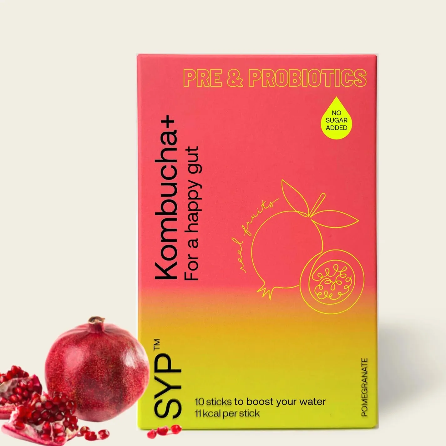 kombucha pomegranate gut 1