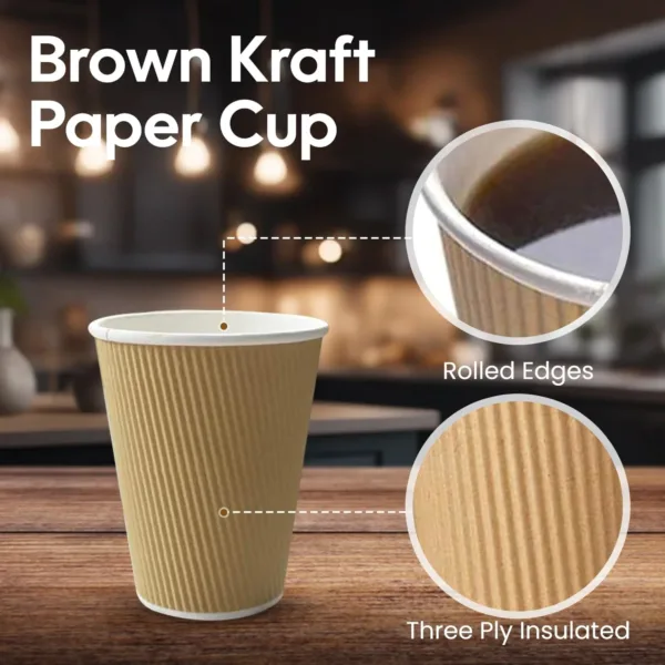 kraft ripple coffee cups 3