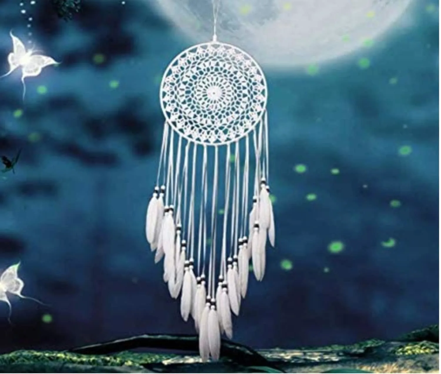 lace flower dreamcatcher 4
