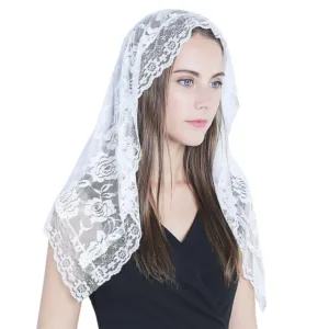 lace mantilla veil 1