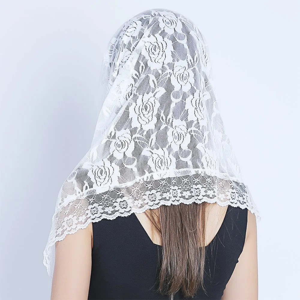lace mantilla veil 3