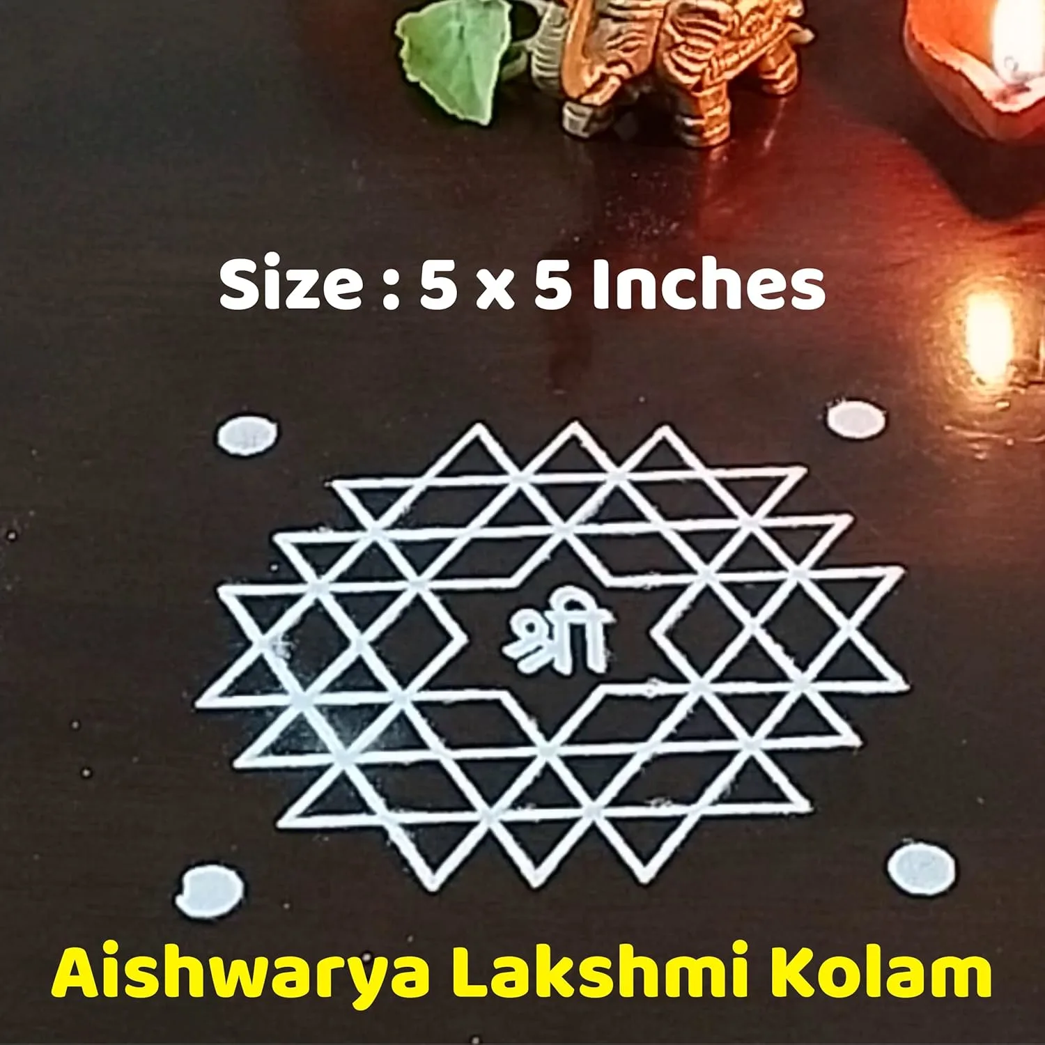 lakshmi kolam rangoli stencil 7
