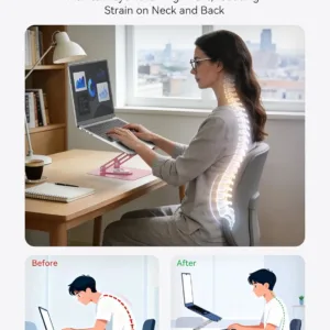 laptop stand rotating pink 3