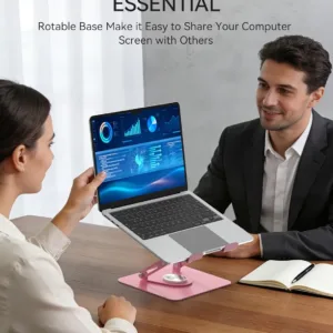 laptop stand rotating pink 4