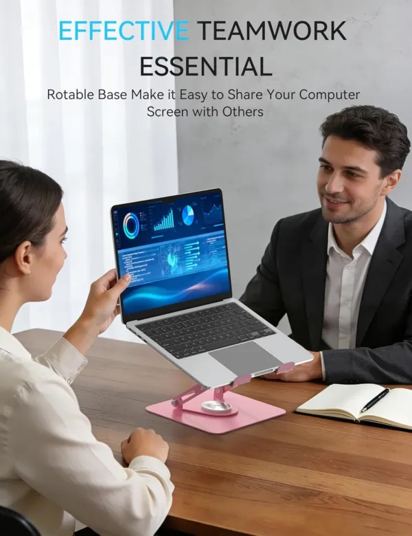 laptop stand rotating pink 4