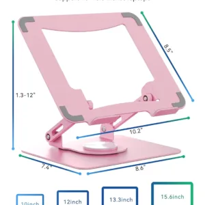 laptop stand rotating pink 5