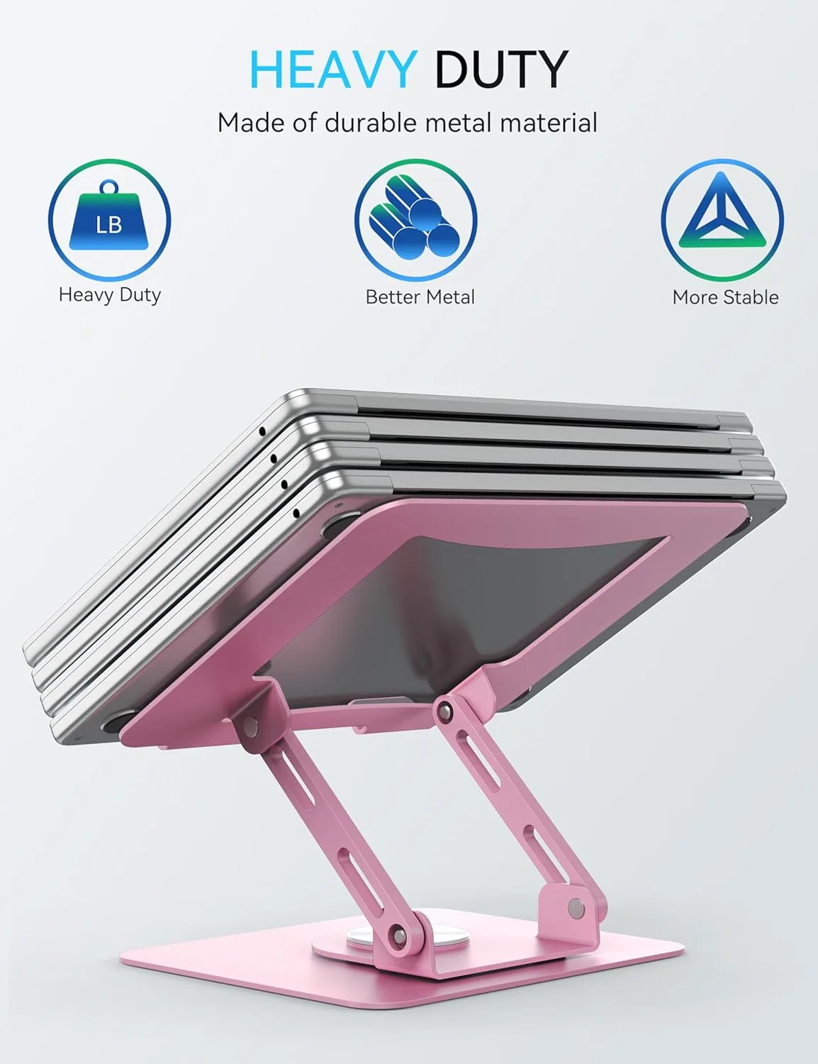 laptop stand rotating pink 6