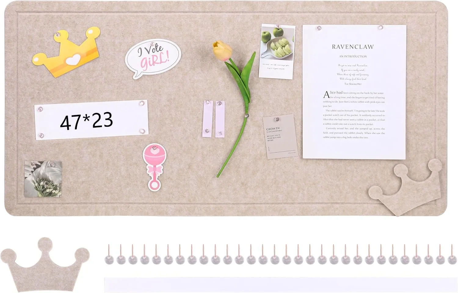 large felt bulletin board 1