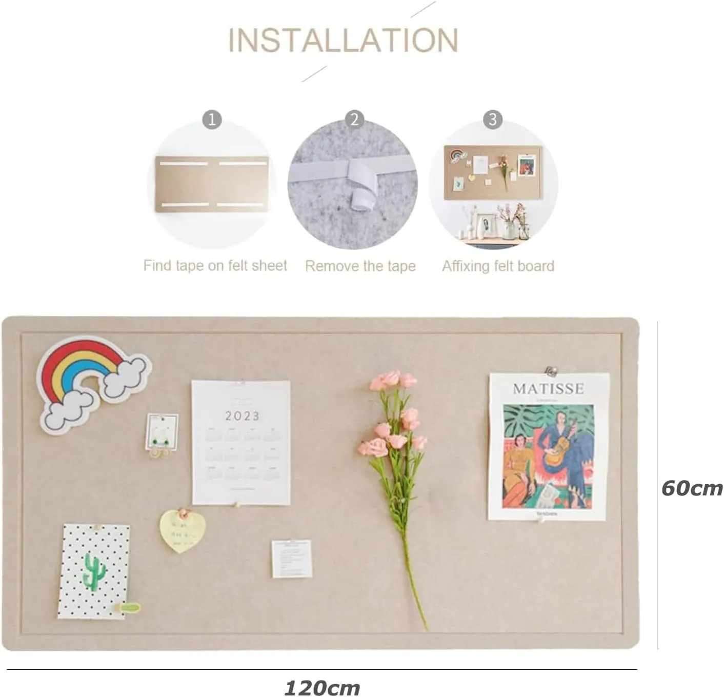 large felt bulletin board 2