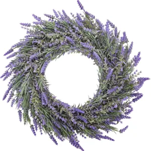 lavender wreath front door 1